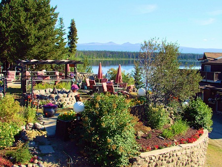 Guest Garden & View of Anahim Lake