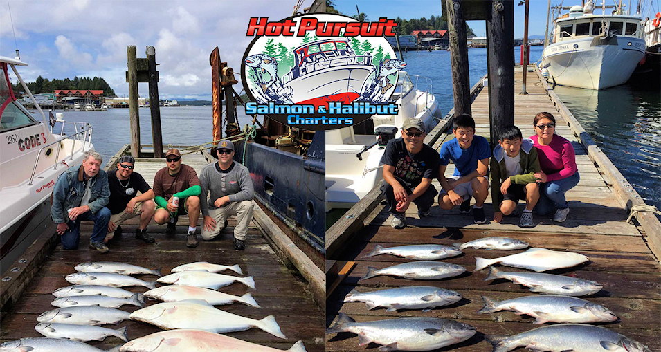 Hot Pursuit Charters. Guided salmon and halibut fishing, ucluelet, bc 